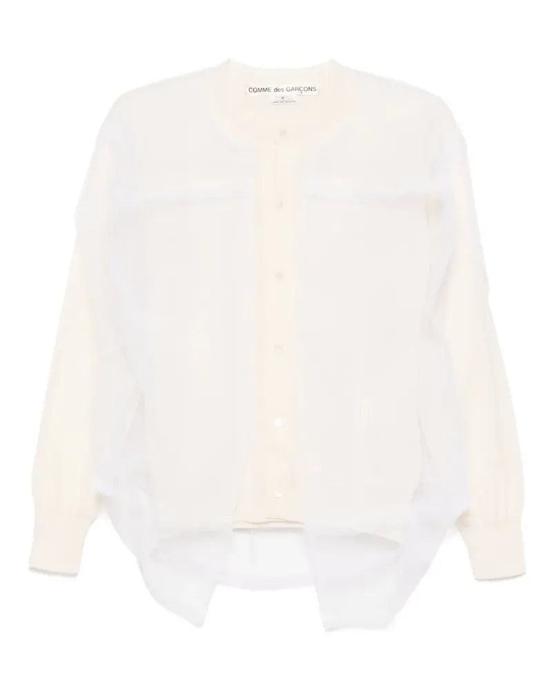 Comme des Garçons Klassischer Cardigan - Nude Nude