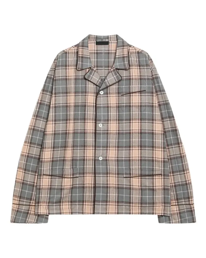 Prada checked cotton shirt - Grau Grau