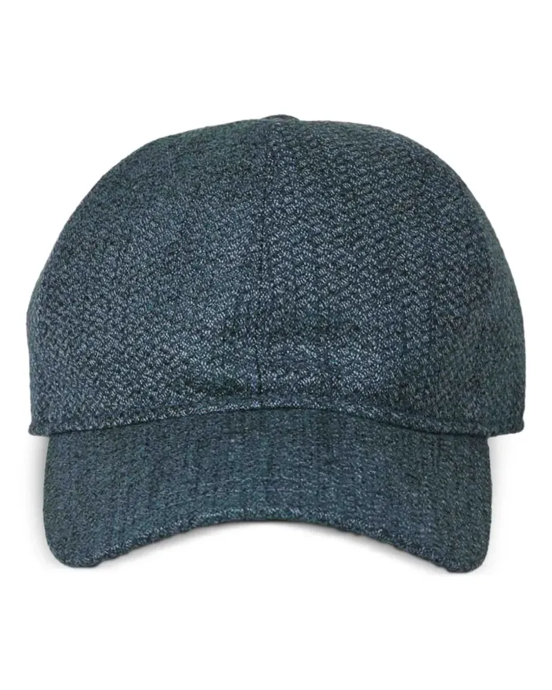 Borsalino Filzhut mit breiter Krempe - Blau Blau