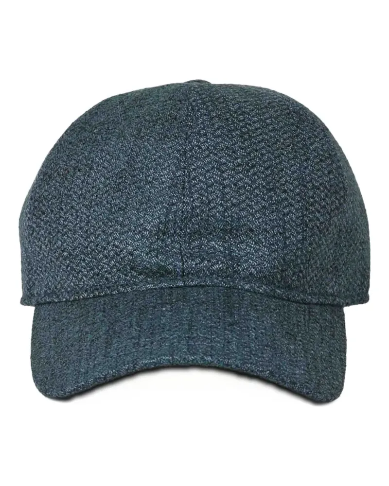 Borsalino Filzhut mit breiter Krempe - Blau Blau