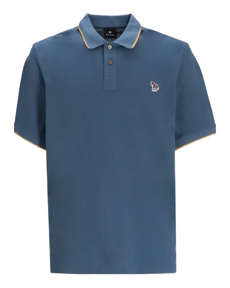 Paul Smith Poloshirt mit Zebra-Logo - Blau Blau