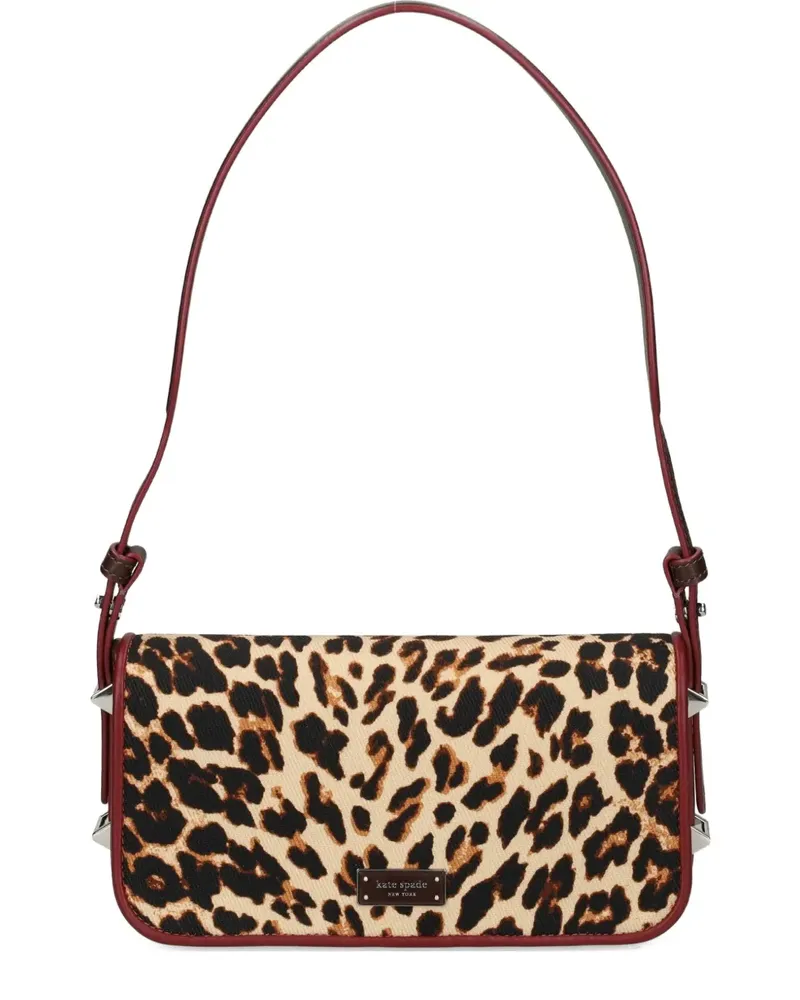 Kate Spade Liv Downtown leopard-print shoulder bag - Nude Nude