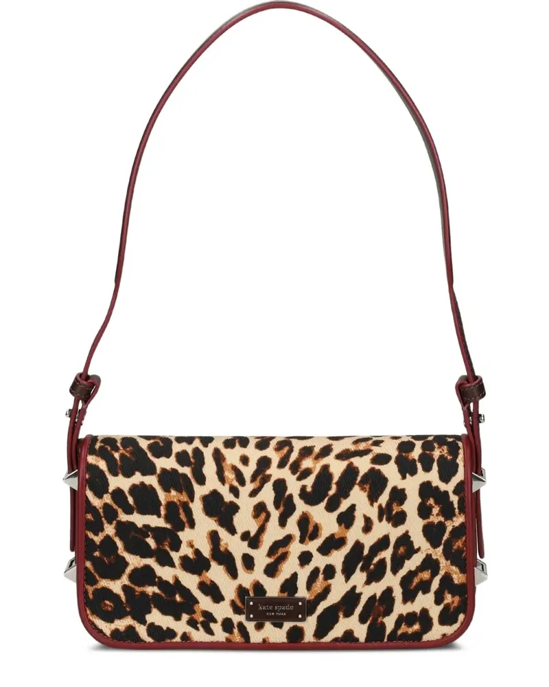 Kate Spade Liv Downtown Schultertasche mit Leoparden-Print - Nude Nude