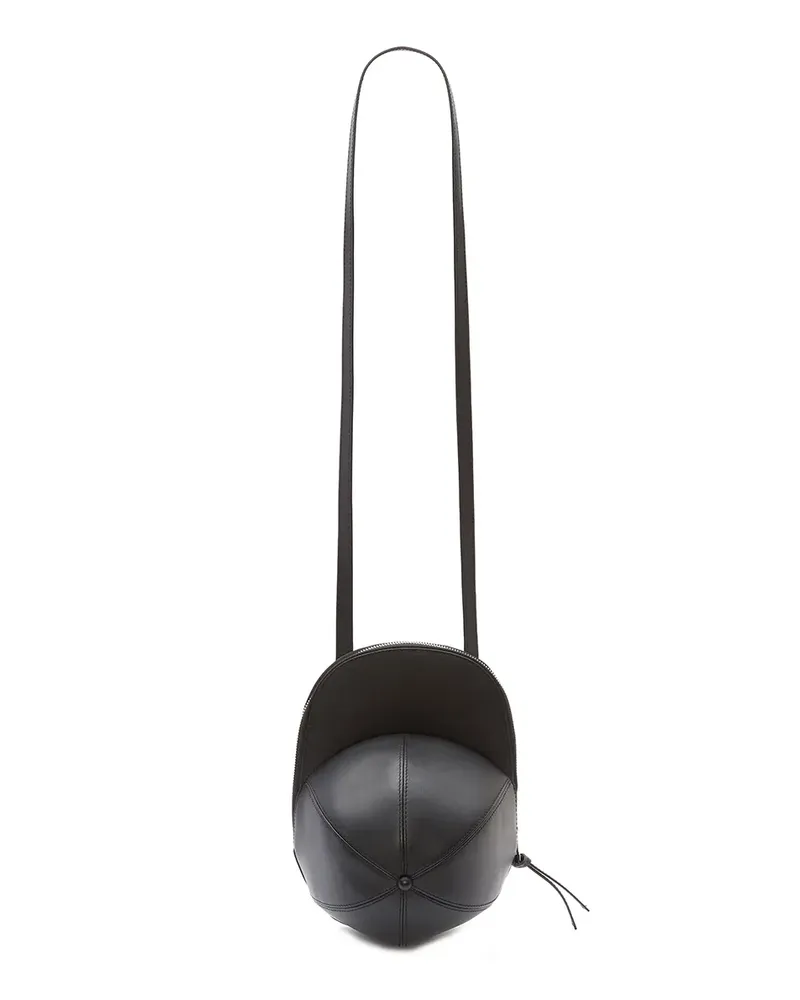 J.W.Anderson Mini-Tasche im Baseballkappen-Design - Schwarz Schwarz