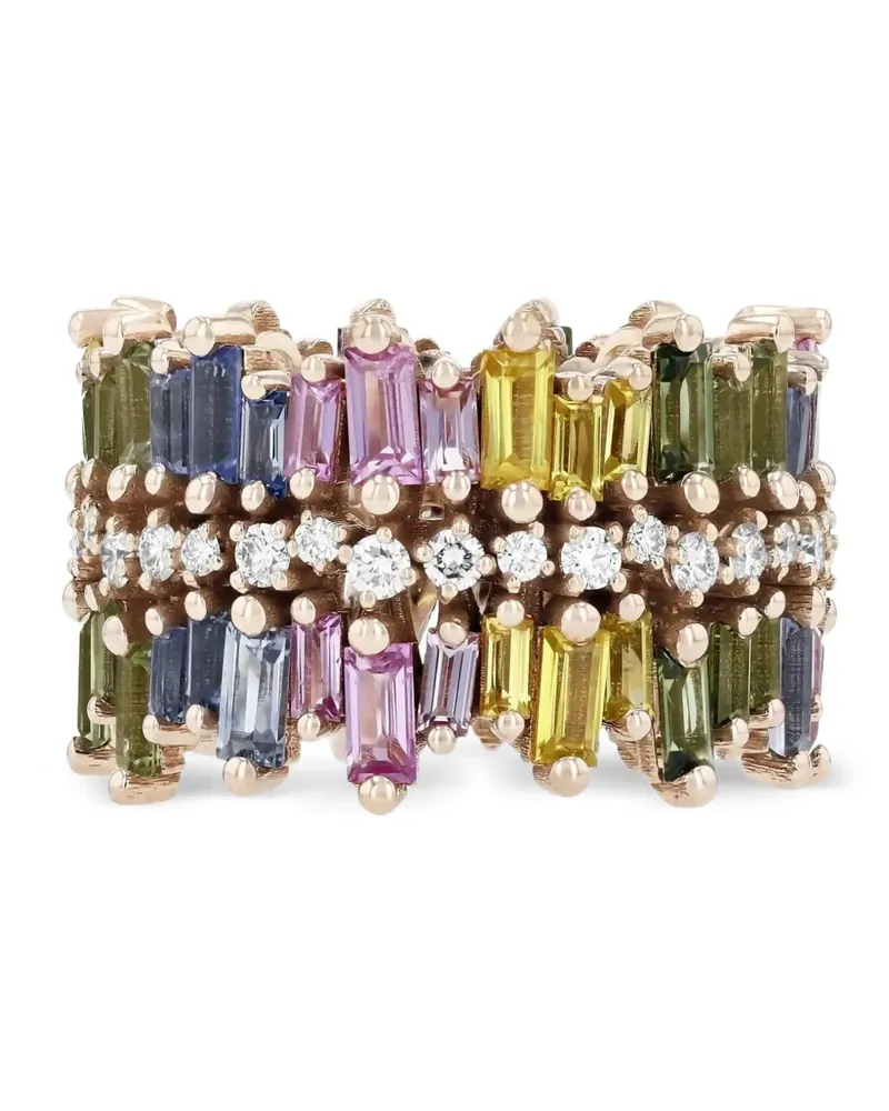 Suzanne Kalan Sansa Ring mit Saphir - Rosa Rosa