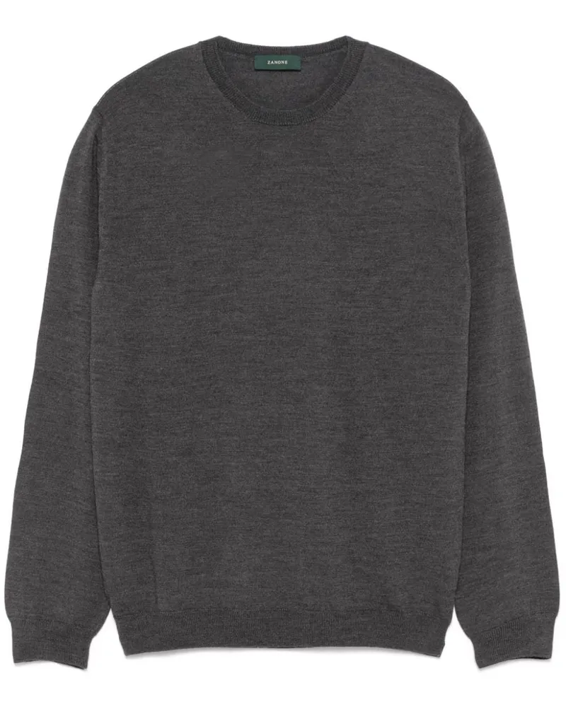 Zanone Klassischer Pullover - Grau Grau