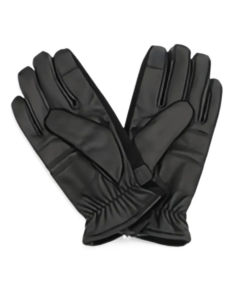Barbour Nelson leather gloves - Schwarz Schwarz