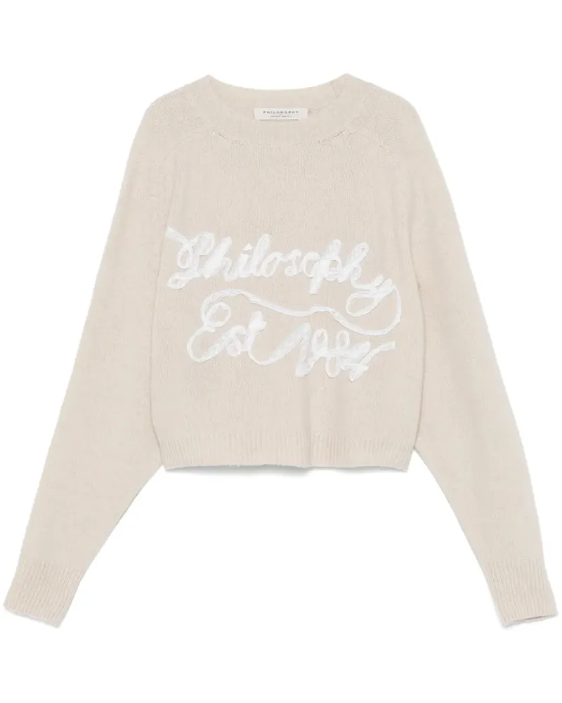 Philosophy Di Lorenzo Serafini Pullover mit Logo-Verzierung - Nude Nude