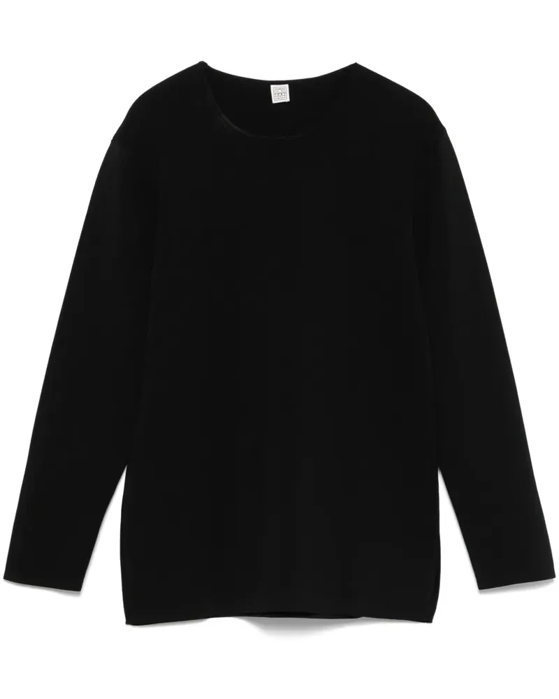 Totême Gestrickter Pullover - Schwarz Schwarz