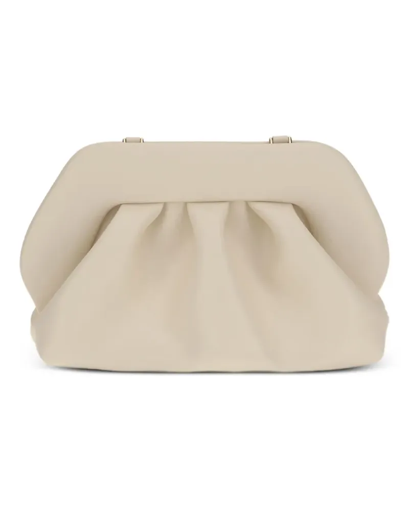 THEMOIRÈ Mittelgroße Bios Clutch mit Raffungen - Nude Nude