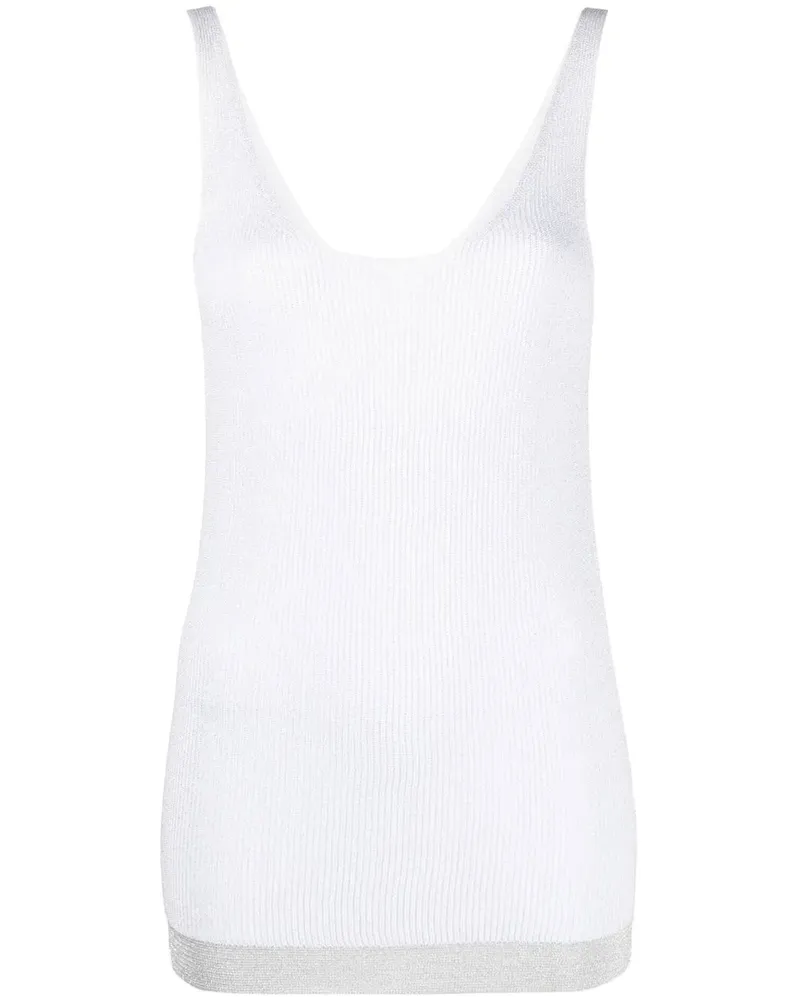 Fabiana Filippi Stricktop mit U-Ausschnitt - Grau Grau
