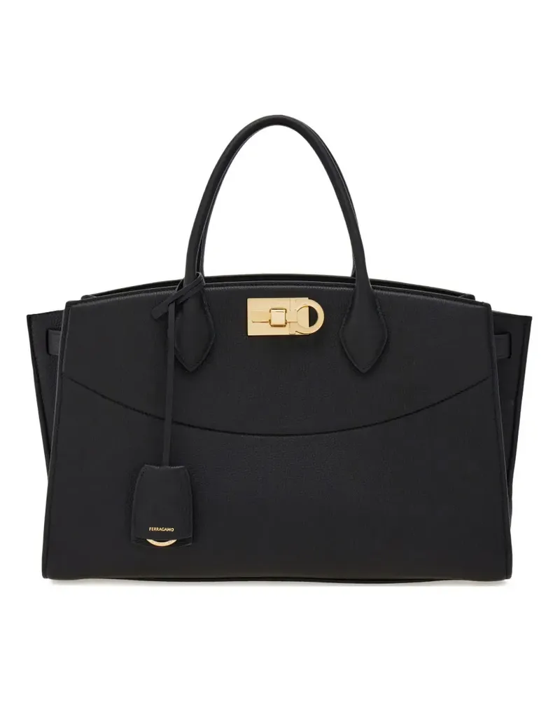 Ferragamo Grosse Soft Studio Tote Bag - Schwarz Schwarz