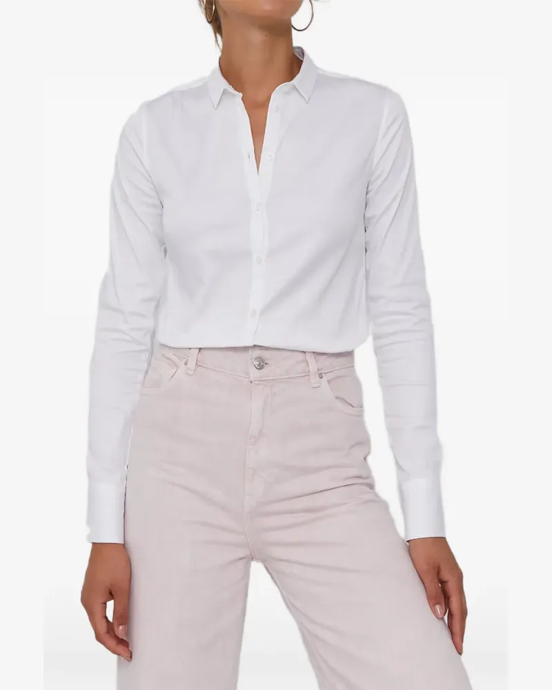 Mos Mosh button-up long-sleeve shirt - Weiß Weiß