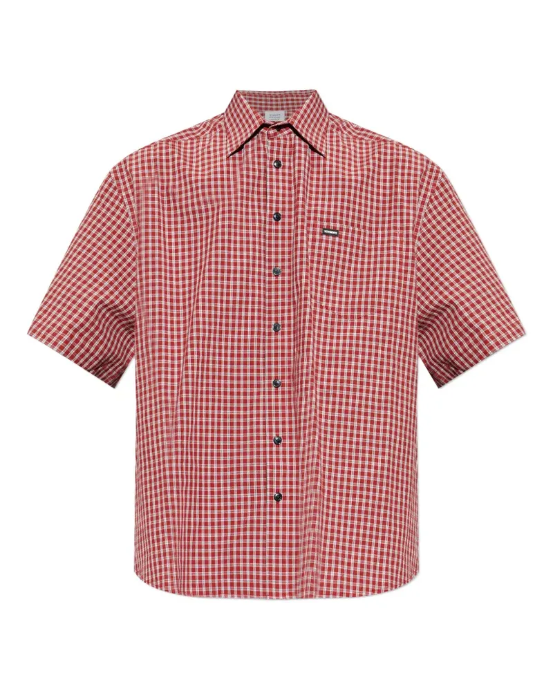 VETEMENTS check short-sleeve shirt - Rot Rot