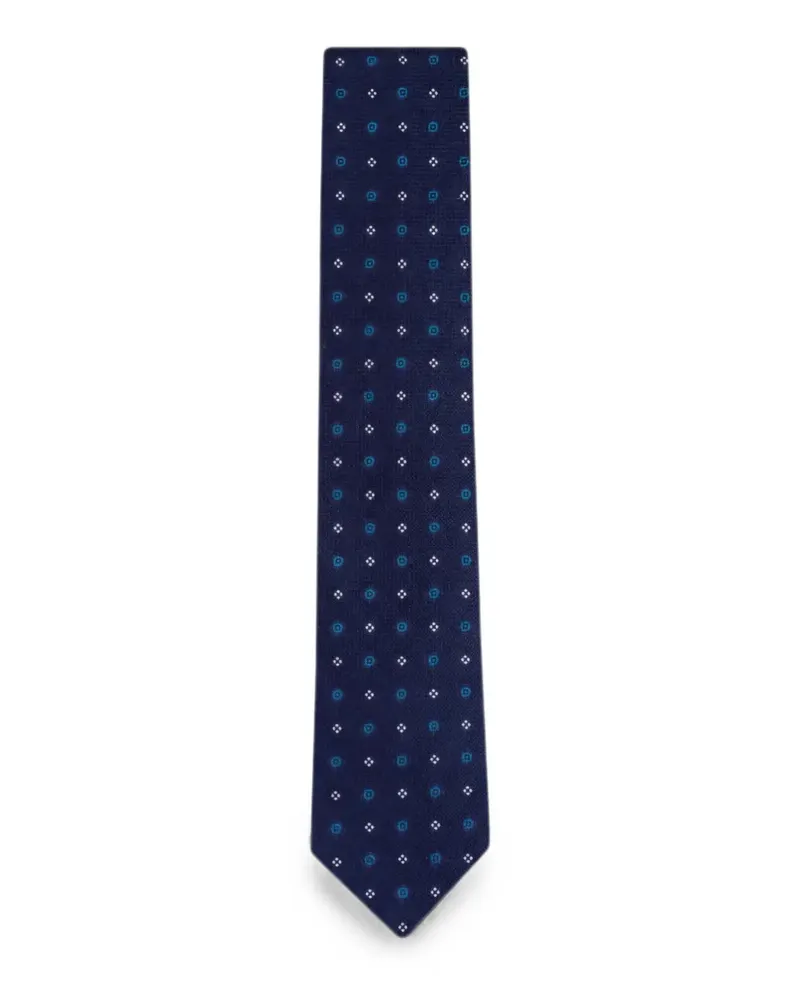 Brioni Geometrisch gemusterte Krawatte - Blau Blau