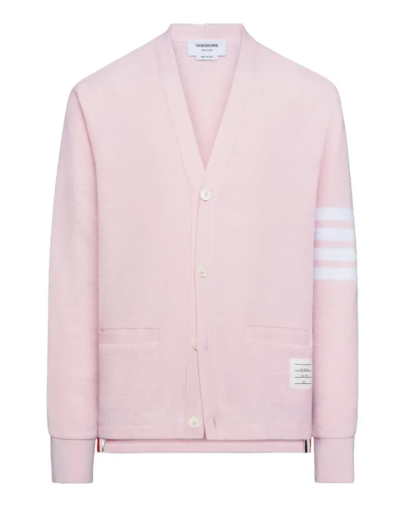 Thom Browne Strukturierter Piqué-Cardigan - Rosa Rosa
