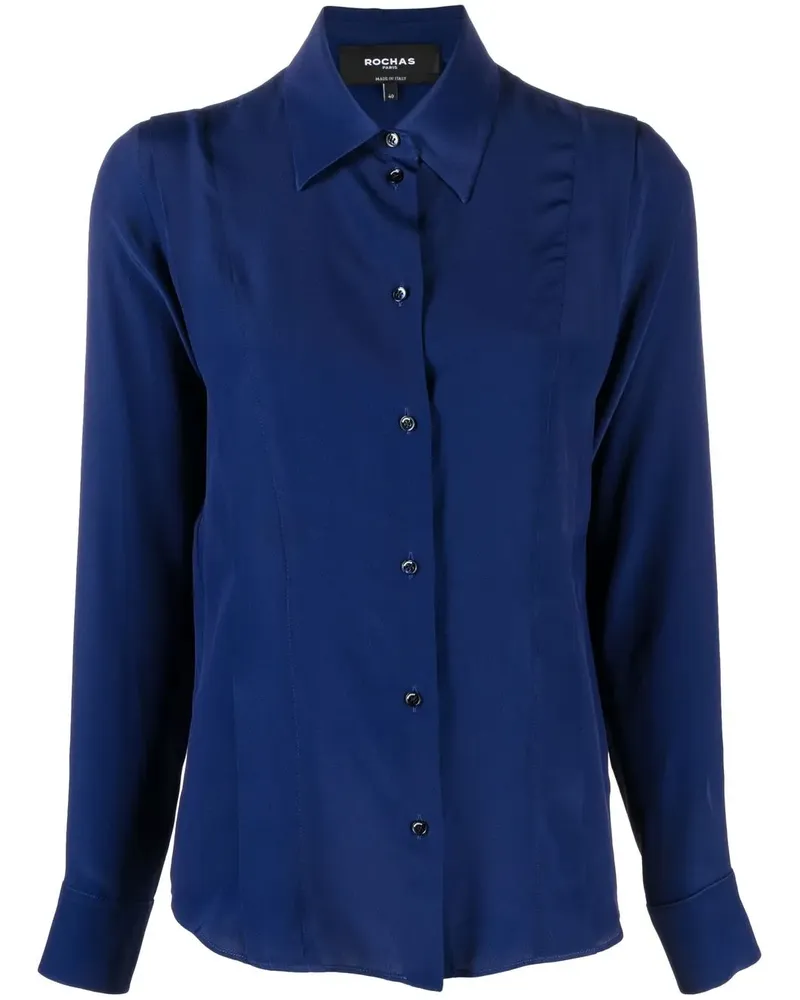 Rochas Klassisches Hemd - Blau Blau
