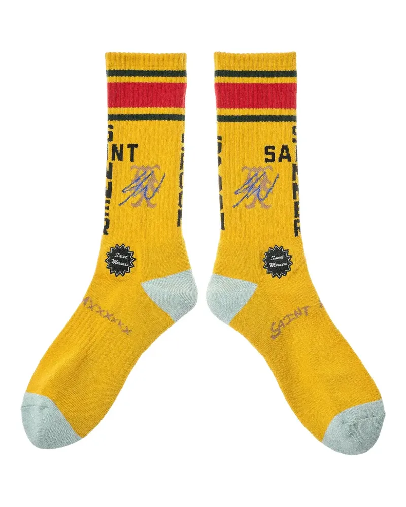 SAINT MXXXXXX Socken mit Logo - Gelb Gelb