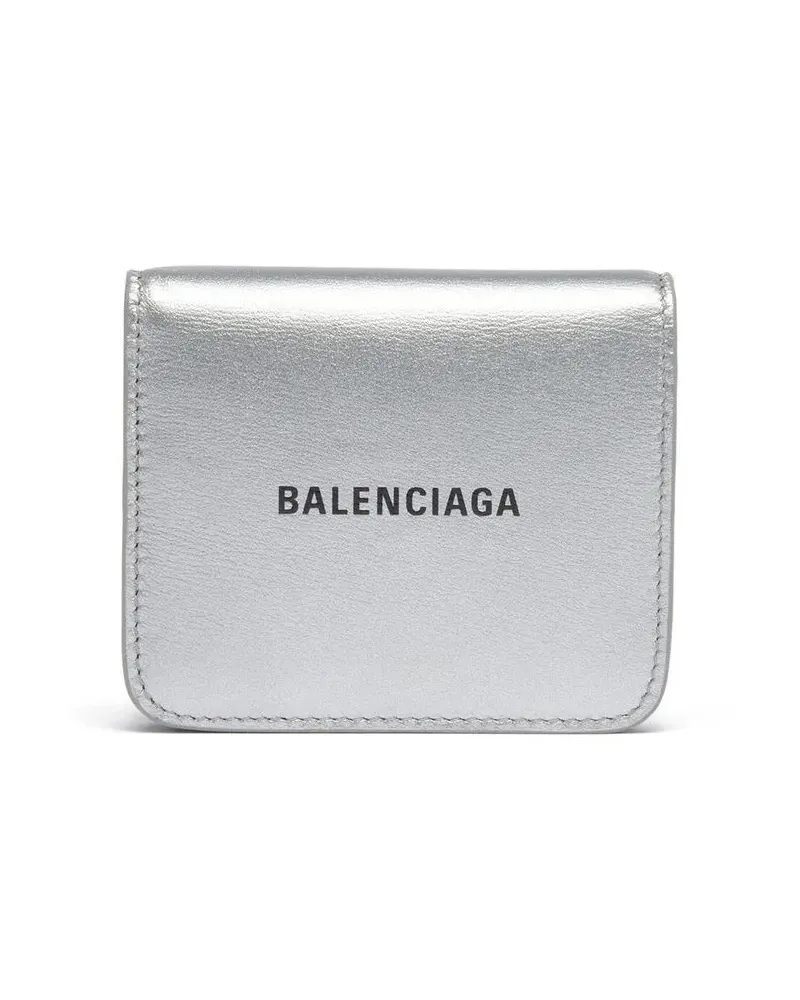 Balenciaga Portemonnaie mit Druckknöpfen - Silber Silber