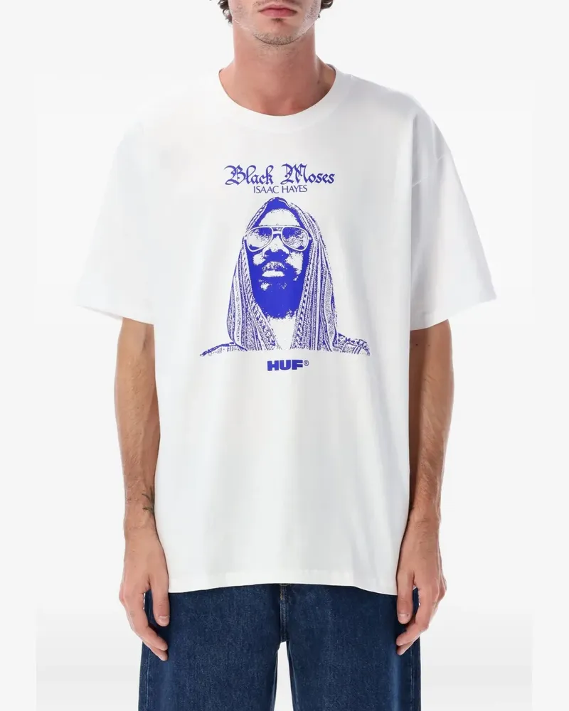 HUF x Isaac Hayes T-Shirt mit grafischem Print - Weiß Weiß