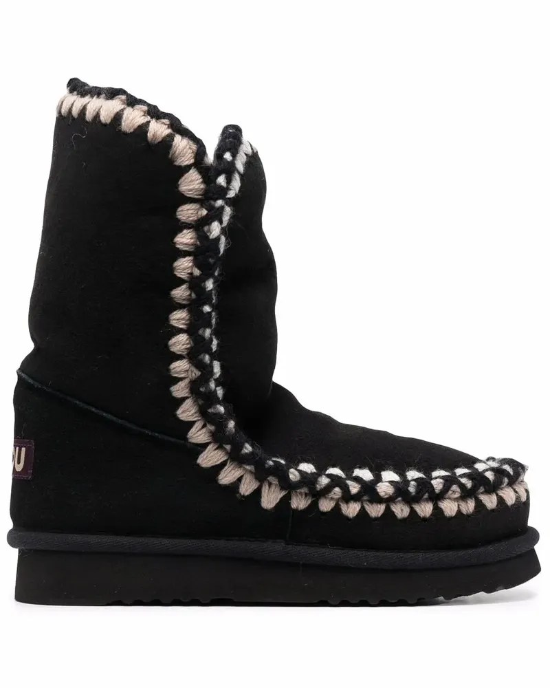 Mou Stiefel aus Wildleder - Schwarz Schwarz