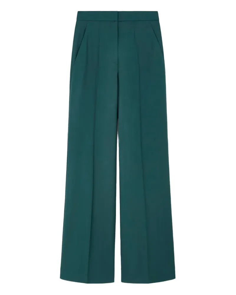Max Mara logo-embroidery trousers - Grün Grün