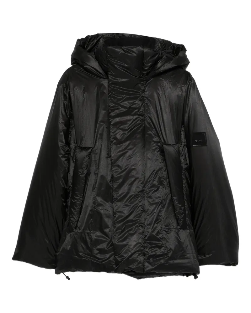 RAINS hooded padded coat - Schwarz Schwarz