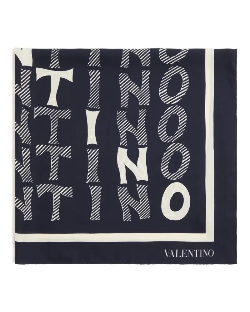 Valentino Garavani Le Fou de l'Archive Seidenschal - Blau Blau
