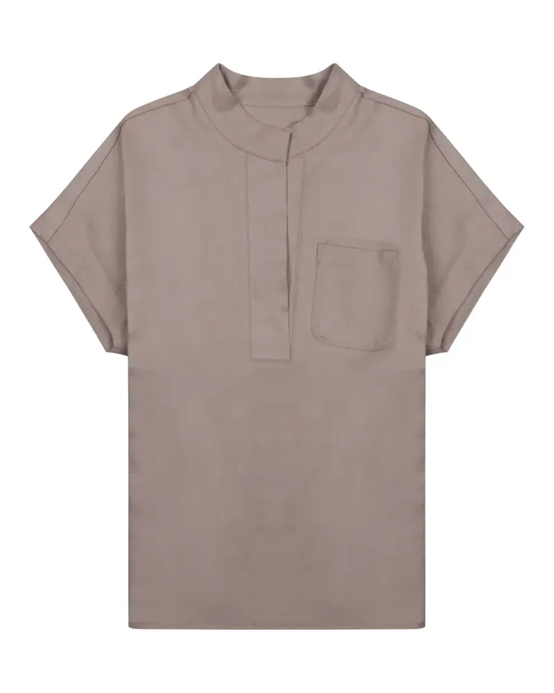 nine:inthe:morning chest-pocket blouse - Braun Braun
