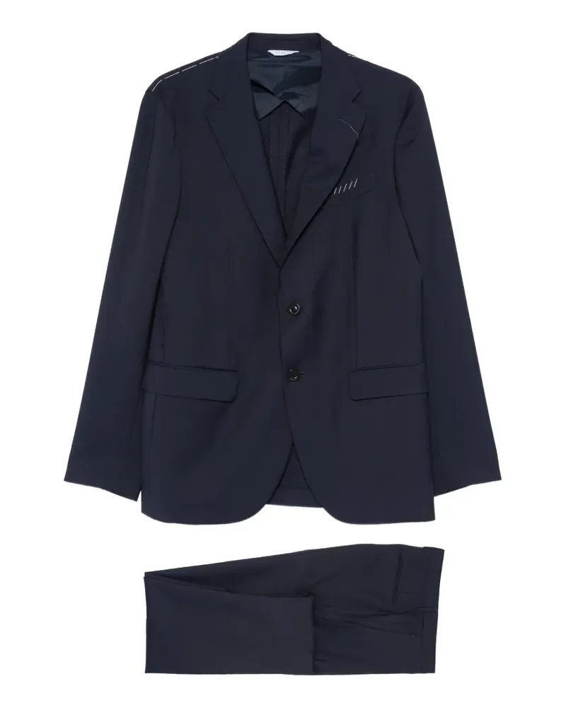 Boglioli notch-lapel single-breasted suit - Blau Blau