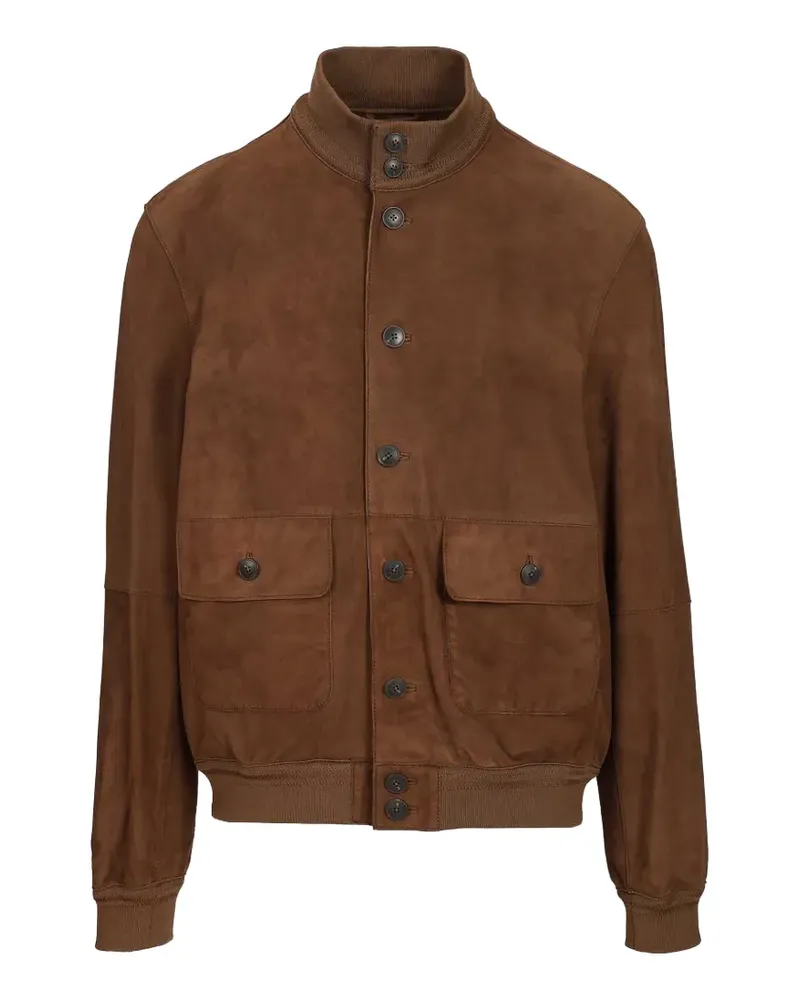 Al Duca D’Aosta 1902 Valstar suede jacket - Braun Braun