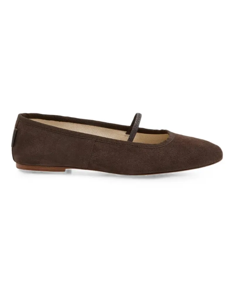 A.P.C. Sway Ballerinas aus Wildleder - Braun Braun