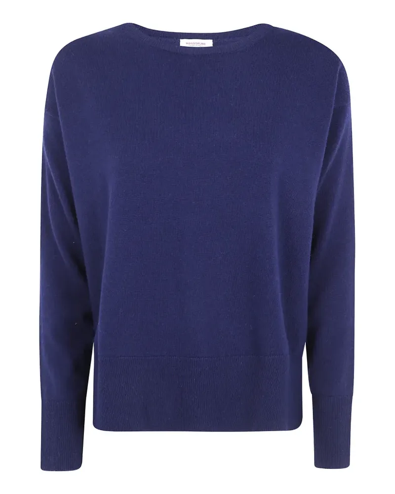 ROSSOPURO Pullover mit rundem Ausschnitt - Blau Blau