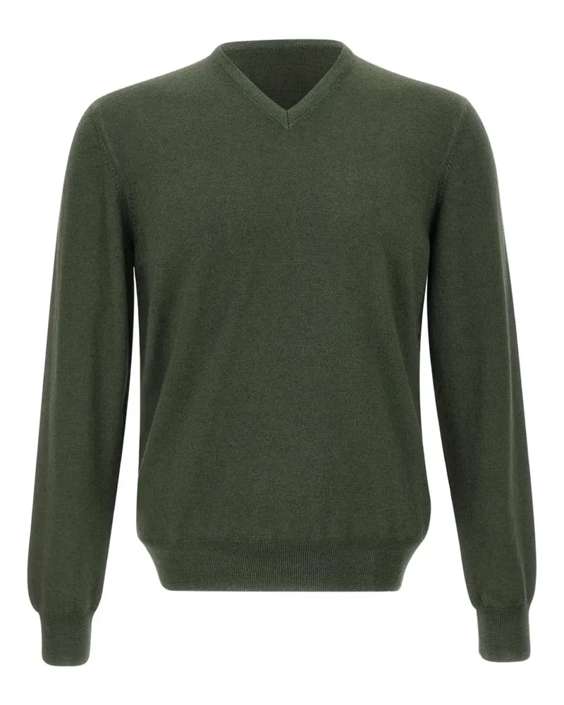 Gran Sasso Klassischer Pullover - Grün Grün