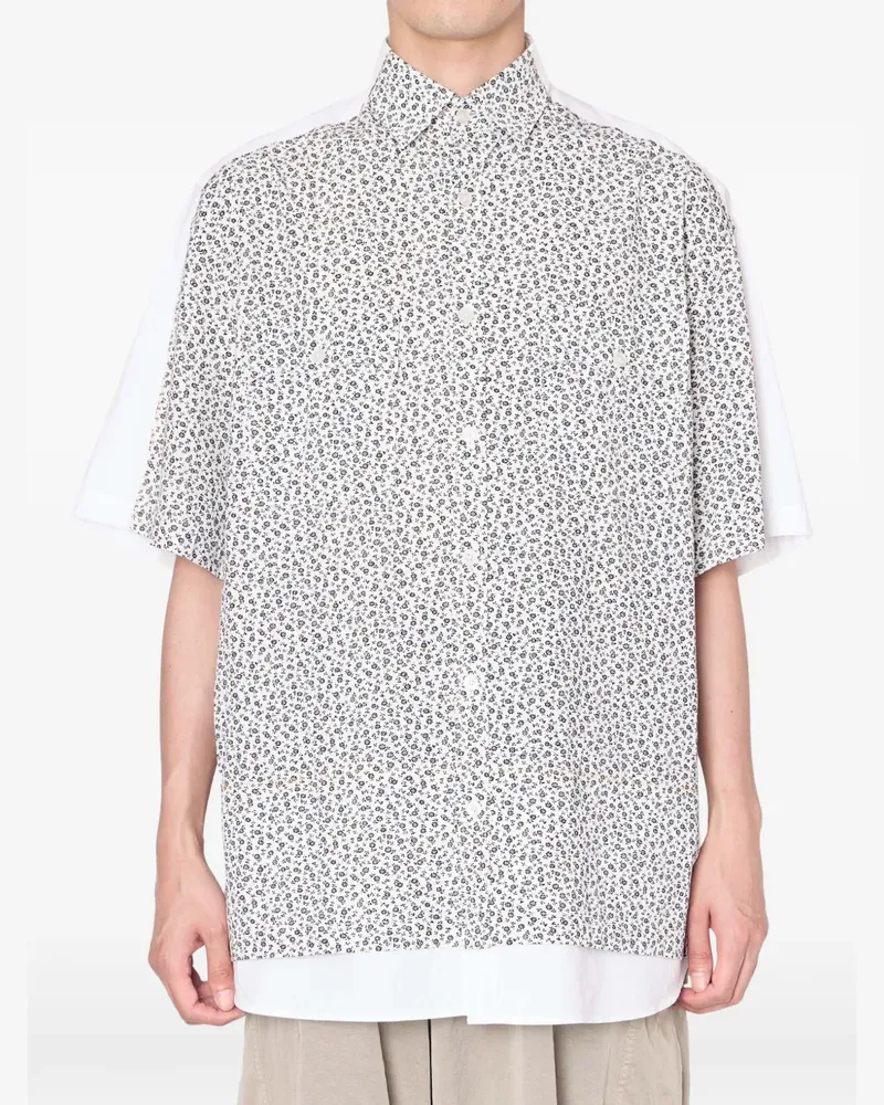 kolor Hemd mit Blumenprint - Weiß Weiß