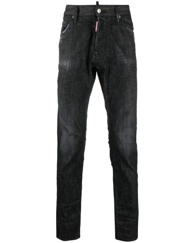 Dsquared2 Schmale Tapered-Jeans - Schwarz Schwarz