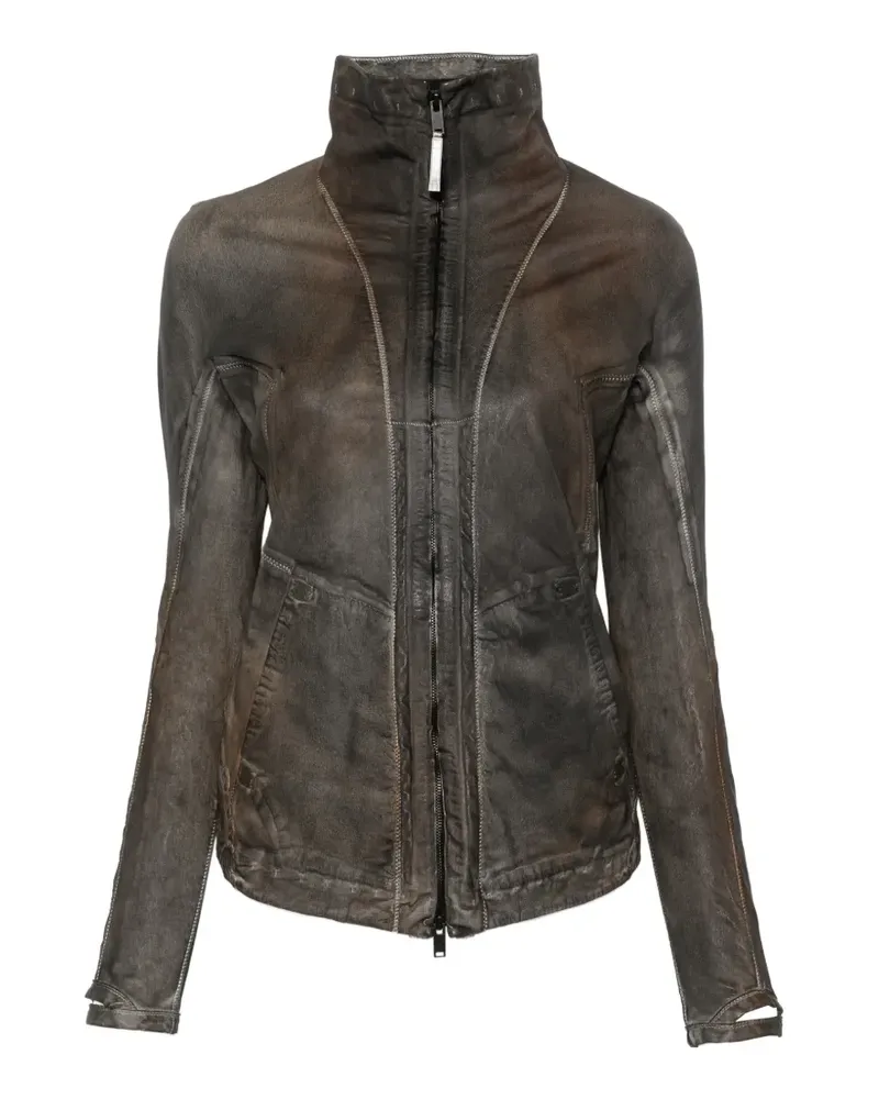 Isaac Sellam distressed-finish jacket - Braun Braun