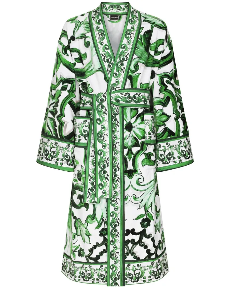 Dolce & Gabbana Bademantel aus Frottee - Weiß Weiß