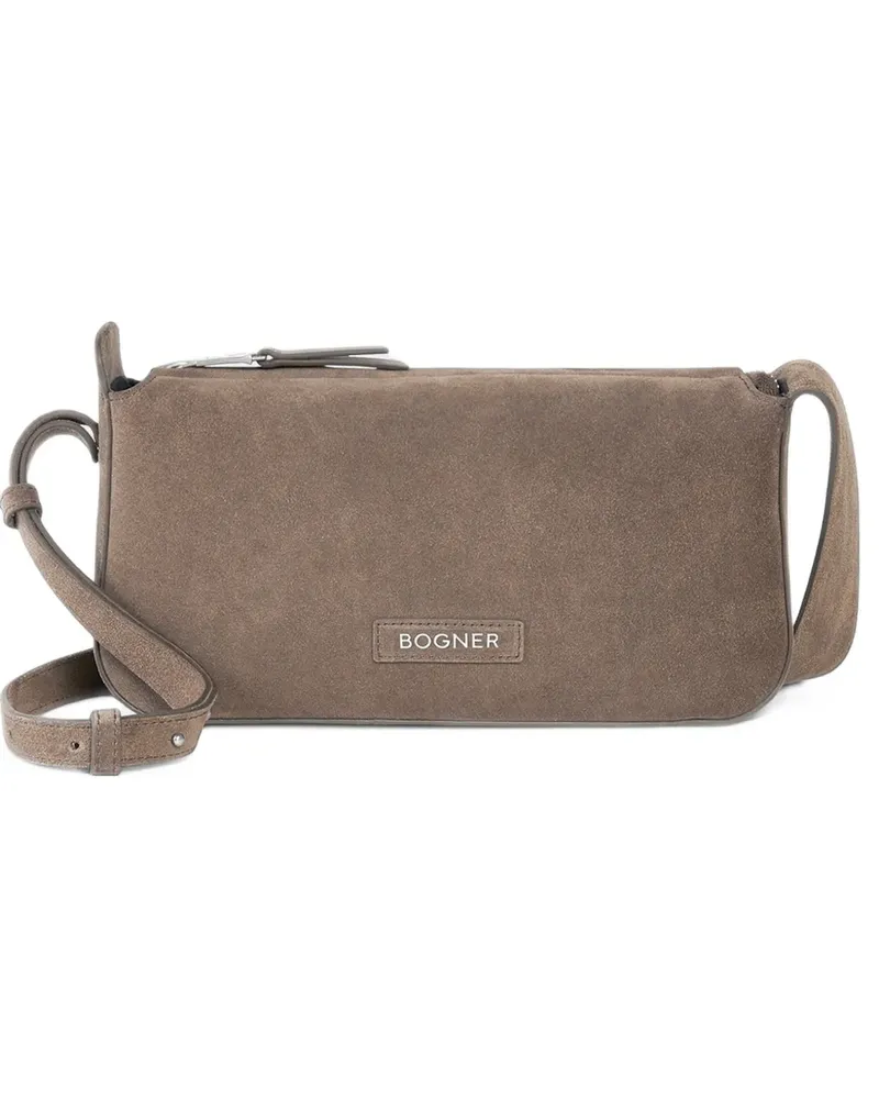 Bogner Loges Yael Schultertasche aus Wildleder - Braun Braun