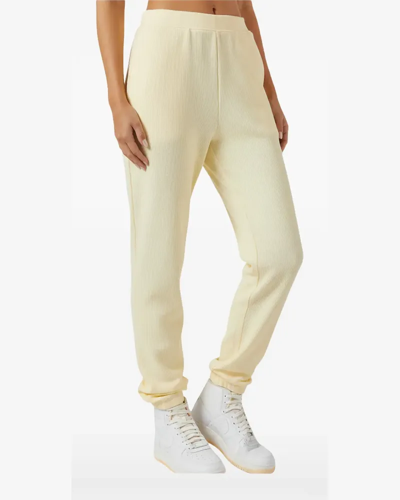 KITH Chelsea Jogginghose mit Waffelstrick-Muster - Gelb Gelb