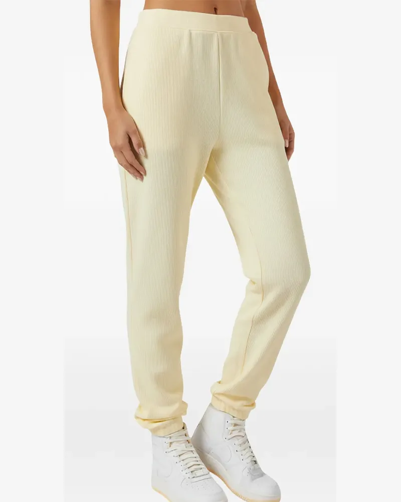KITH Chelsea Jogginghose mit Waffelstrick-Muster - Gelb Gelb