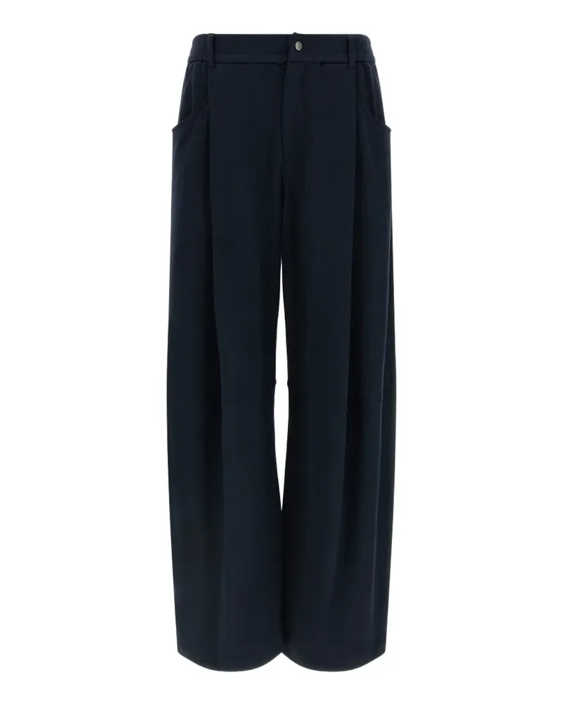 Brunello Cucinelli Wide-Leg-Hose mit Einsätzen - Blau Blau