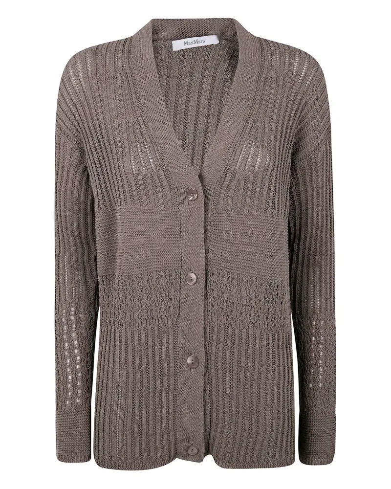 Max Mara Geknöpfter March Cardigan - Nude Nude
