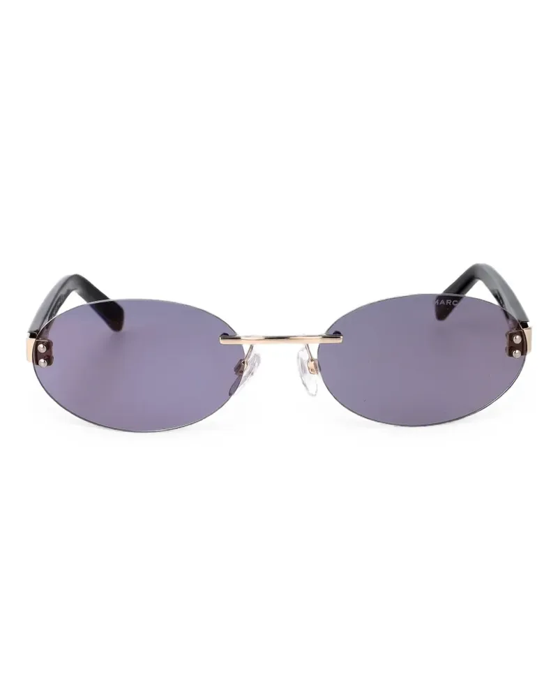 Marc Jacobs rimless oval-frame sunglasses - Gold Gold