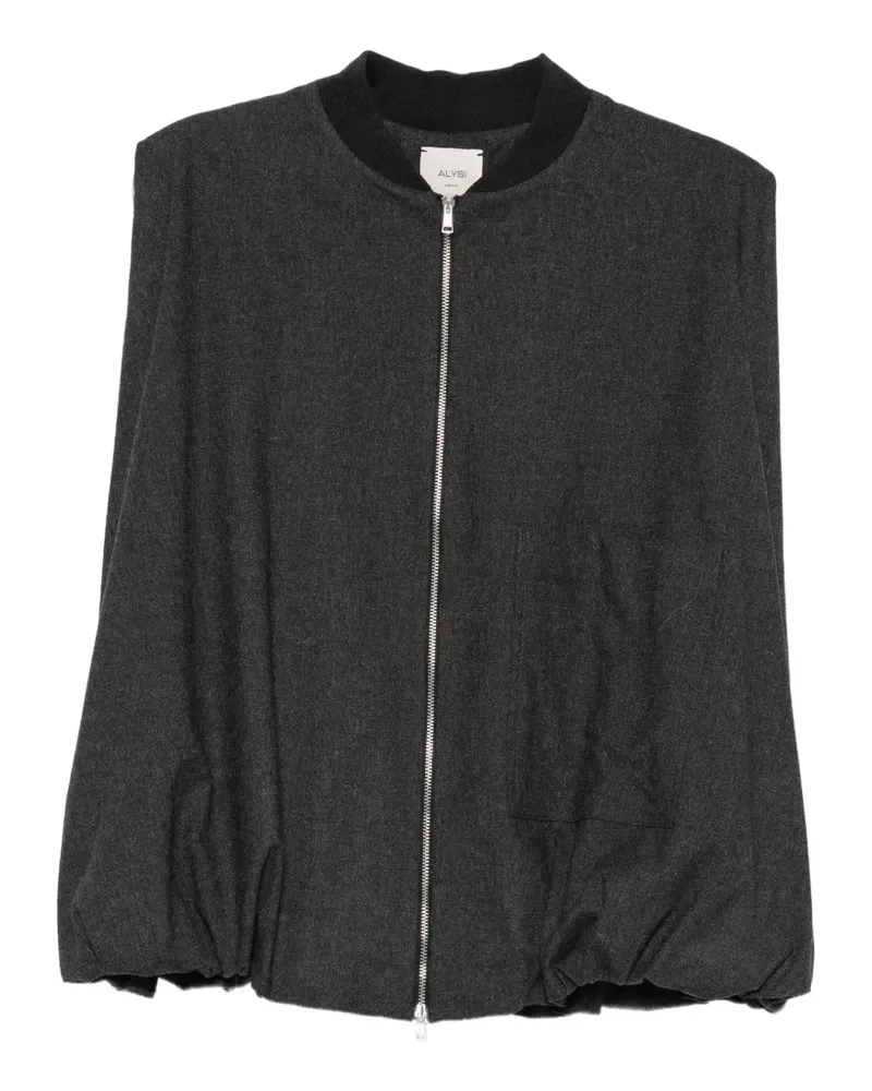 ALYSI Weste mit Bubble-Saum - Grau Grau