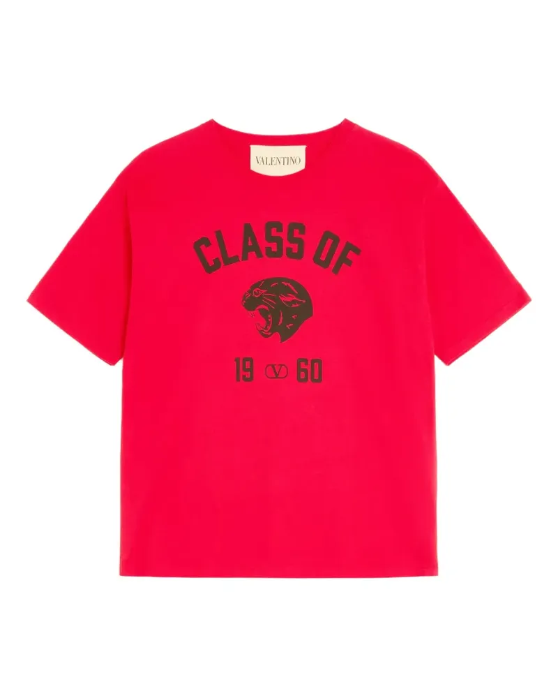 Valentino Garavani T-Shirt mit Panther-Print - Rot Rot