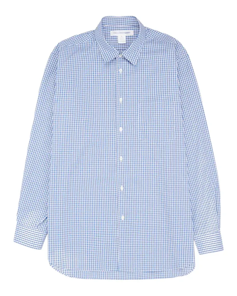 Comme des Garçons gingham-check shirt - Blau Blau