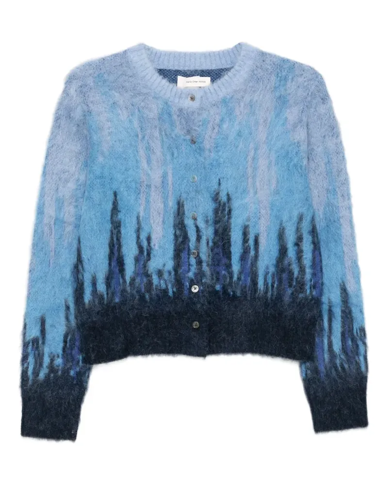 Feng Chen Wang Cardigan mit Farbverlauf - Blau Blau