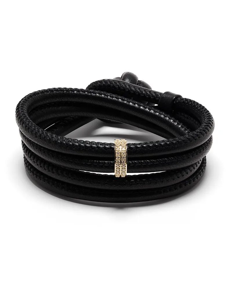 MIZUKI 14kt Gelbgoldarmband mit Diamanten Gold