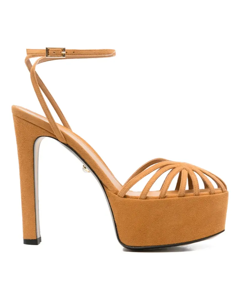 Alevì Eva platform strap sandals - Braun Braun